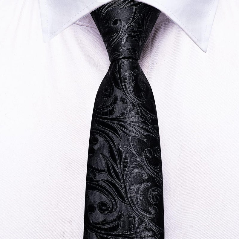 Dubulle Ties for Boys Self Tie Silk Paisely Striped Kids Necktie and Pocket Square Set for Age 8-11 - Image 3